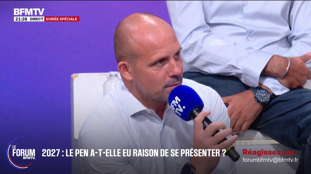 Candidature de Marine Le Pen à la présidentielle: "Si elle veut y aller, qu'elle y aille", affirme Rémi, agent immobilier #ForumBFMTV