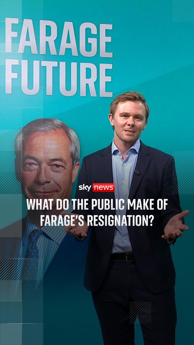Sky News has analysed how voters for Reform, Labour and the Conservatives feel about Nigel Farage's decision to resign as an MP in order to trigger a by-election. Sky's Rob Powell looks deeper at the numbers. 🔗