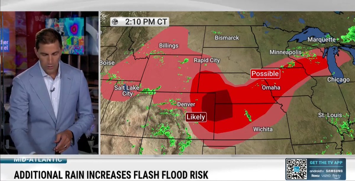 Meteorologist Chris Bruin is tracking severe weather across parts of the Plains and Midwest. Head to for live updates as these storms develop throughout the evening: