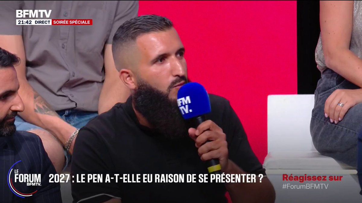 Marine Le Pen, candidate à la présidentielle: Karim, gardien d'immeuble, trouve la défense du RN "culottée" #ForumBFMTV
