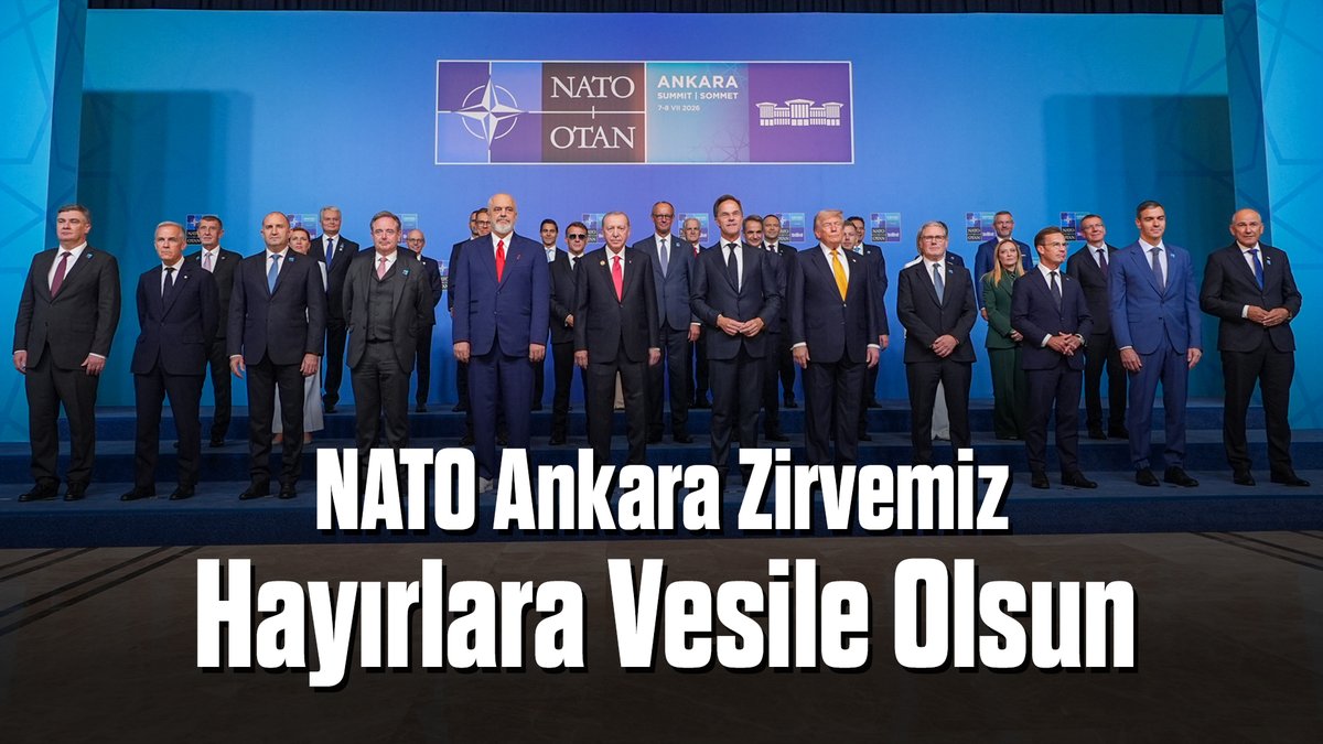 Türkiye’nin büyüklüğünü, Türk milletinin eşsiz misafirperverliğini dünyaya bir kez daha gösteren Ankaralı kardeşlerime, fedakârca emek veren tüm görevlilerimize en kalbî şükranlarımı sunuyorum. NATO Ankara Zirvemiz hayırlara vesile olsun. #NATOsummit 🇹🇷