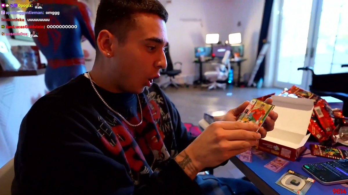 Lacy pulled a $10,000 PSA 10 Cristiano Ronaldo 2006 World Cup card live on stream 🤯