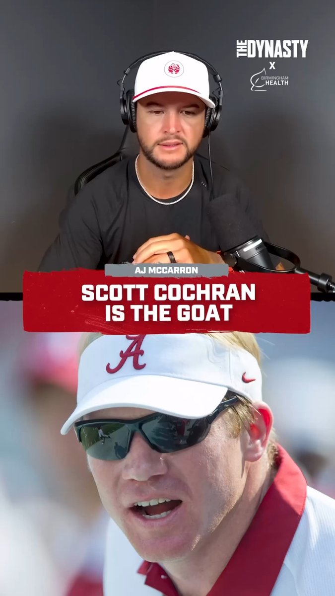 Is former Alabama strength coach Scott Cochran the greatest of all time? AJ McCarron thinks so. Presented by Birmingham Health.