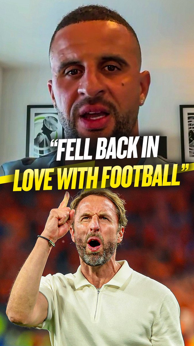 "Can we get over that line?! 👀 "Gareth started this journey!" 🎉 Kyle walker gives credit to Gareth Southgate for making England fall back in love with football!