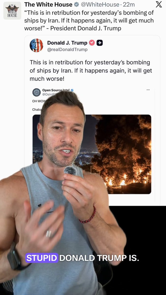 Trump is literally posting AI images of us bombing iran. What the hell is wrong with this man?