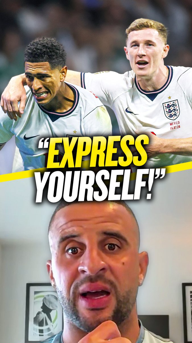 🏴 "There are no excuses now!" 🙌 "Go and express yourself!" Kyle Walker sends a message to the younger England players!