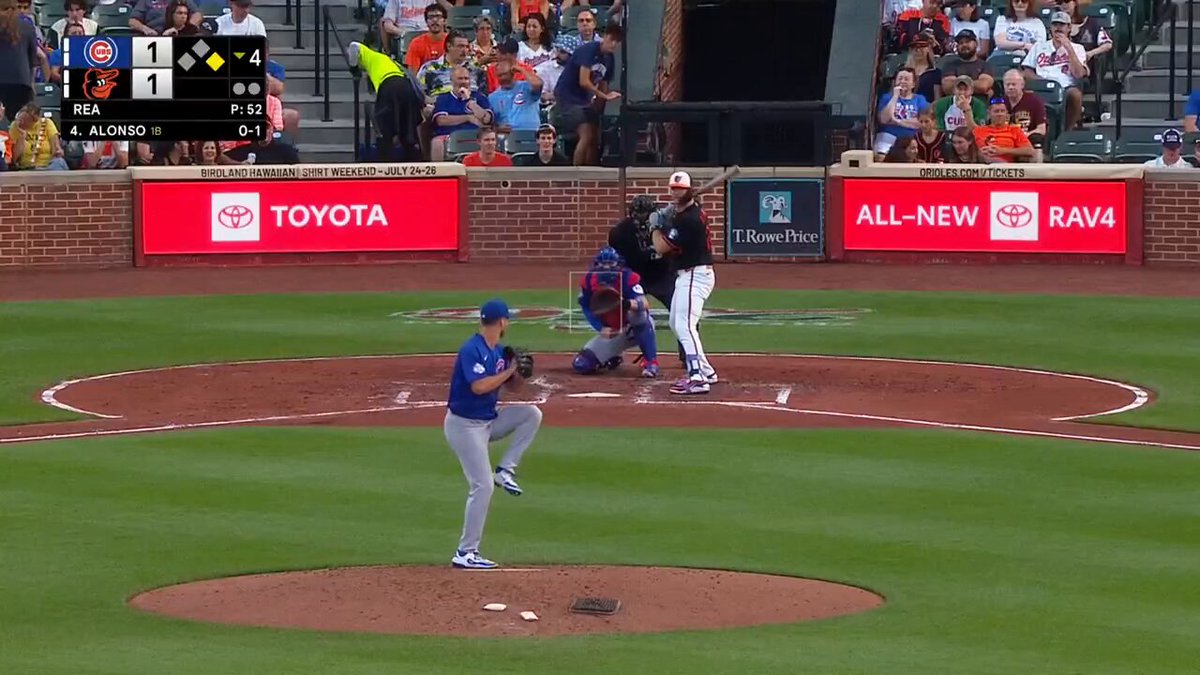 Pete crushes the first pitch he sees 💪
