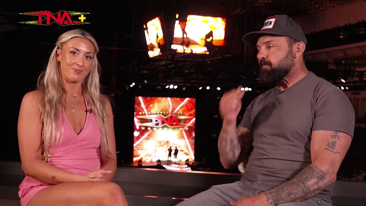 .Santino Marella joined gia miller // glam on Around The Ring. #TNAXplosion