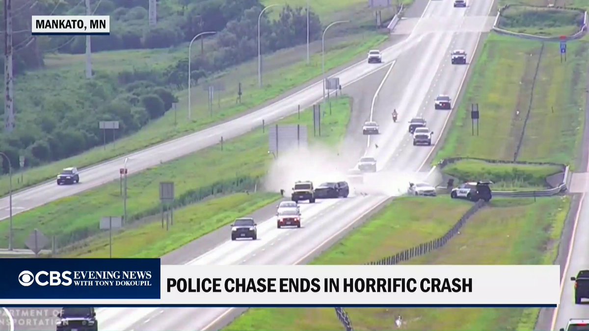 A Minnesota man wanted on a drug-related warrant allegedly tried to flee police, crashing into an innocent driver before being thrown from his vehicle.