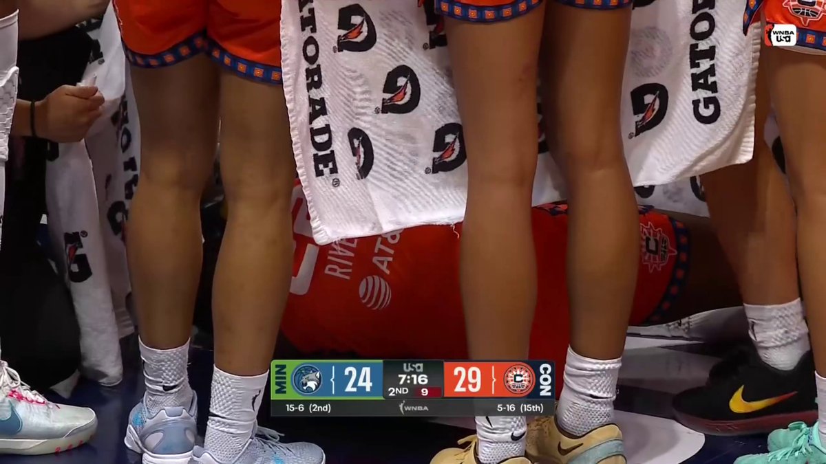 Saniya Rivers was helped off the court in a wheelchair after this play.