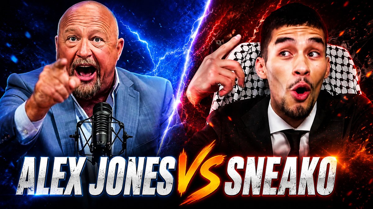 EXCLUSIVE: Sneako Debates Alex Jones!!! Alex Jones Network SNEAKO 🔴WATCH/SHARE THE LIVE X STREAM NOW: