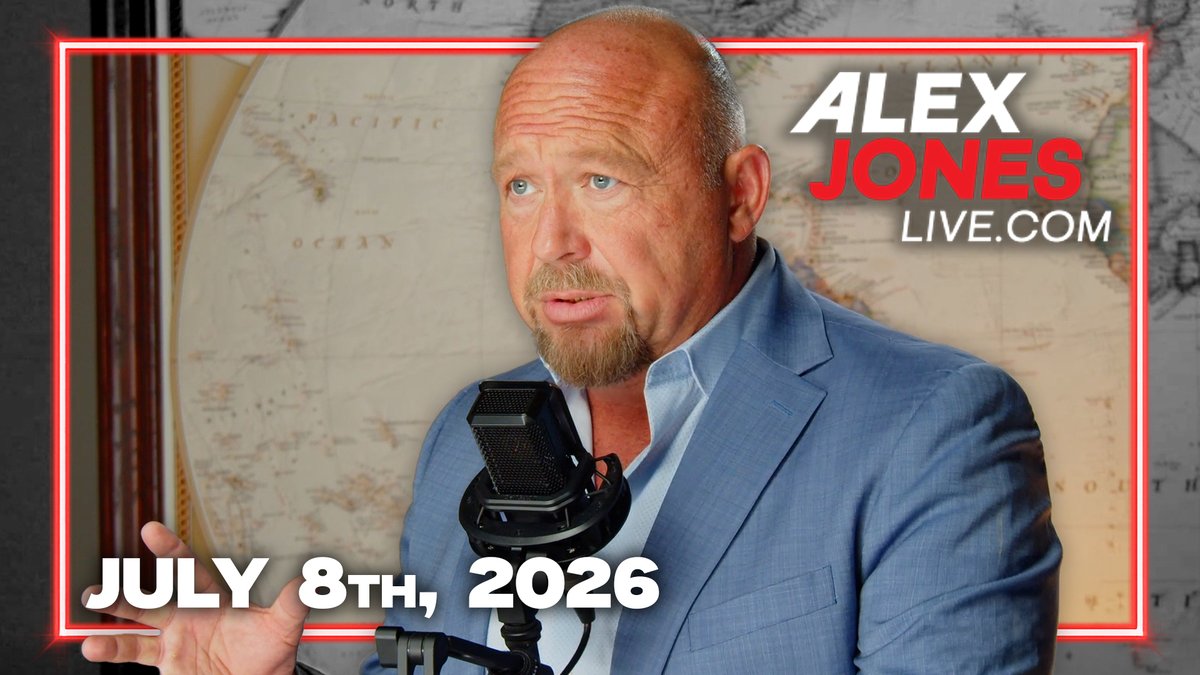 MUST-WATCH WEDNESDAY EDITION OF THE ALEX JONES SHOW: President Trump Declares The Ceasefire Is Over, And Iran War Goes HOT! The Strait Of Hormuz Is Closed, Oil Prices Explode, & Trump Vows To Obliterate The Iranian Regime! PLUS, Speaker Mike Johnson Says "Birthright Tourism" Makes A Mockery Of Our Constitution, And He Wargames How House GOP Can Kill The Anchor-Baby Scam That Abuses The 14th Amendment! FINALLY, Nick Fuentes Joins Alex Jones & Announces That The 2nd Great Crusade Is HERE! Nick Lays Out A Point-By-Point Battle Plan On How The West Can Be Fully Awakened And Take Back Control Of Our Destiny Before We Are Totally Enslaved! THIS IS POWERFUL INFO! — FULL SHOW 7/8/26