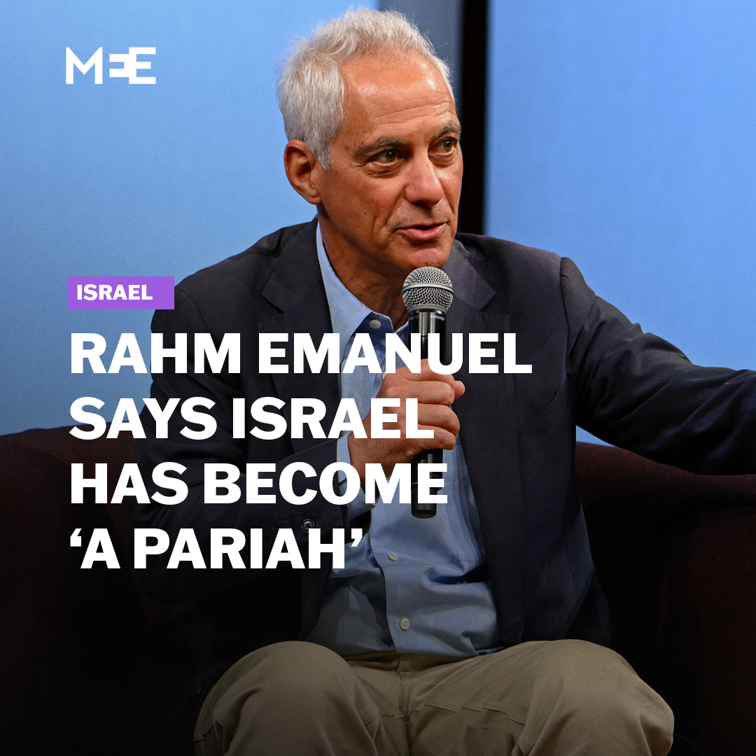 “Mamdani is more popular with American Jews than your prime minister.” In an interview with Israeli Channel 12, Rahm Emanuel, a former White House official said that Israel has become a “pariah” on the global stage and has a problem in the US