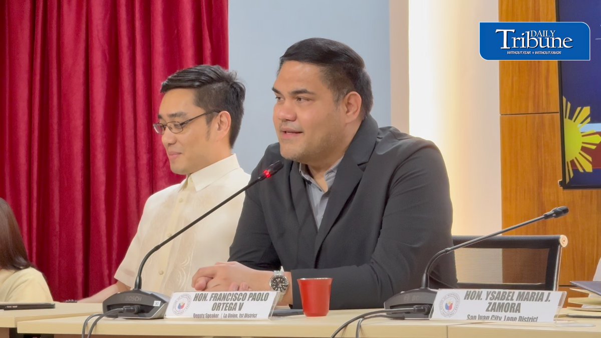'MAGHANDA RIN SILA KASI USUALLY 'PAG BAGYO WALA SILA' House Deputy Speaker Paolo Ortega quipped at the recent statement of #OVP Chief of Staff Atty. Zuleika Lopez stating "Prepare for Typhoon #IndayPH" during his visit to the Senate this Thursday, 9 July. | Jerod Orcullo #dailytribune