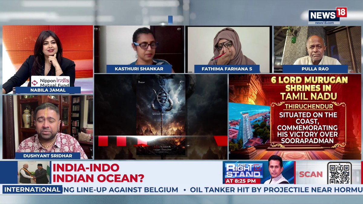 Anchor is a from a different religion, the person representing NTK is from a different religion and they are here debating on Lord Murugan !! Ridiculous!!!