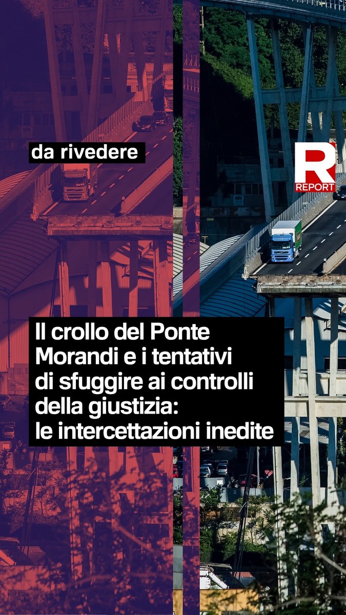 Dopo il crollo del ponte Morandi, Autostrade per l’Italia ha sempre assicurato che avrebbe fornito la massima collaborazione con la giustizia. Ma è andata così? Ecco le intercettazioni inedite Rivedi l'inchiesta con Report Estate, domenica in prima serata su #Rai3