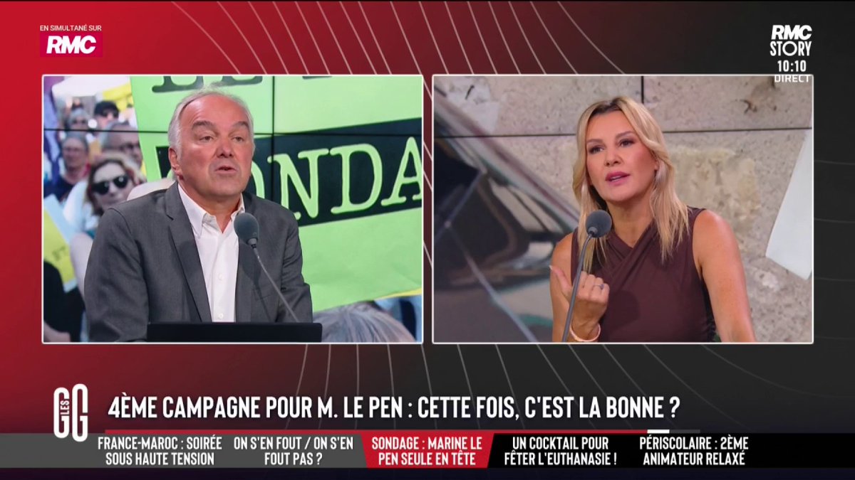 📊 Un sondage donne Marine Le Pen gagnante dans tous les cas de figure. 🗣️ Olivier Truchot : "C'est curieux, la Cour de cassation met habituellement plus de temps. Là, ils accélèrent. Elle n'est pas traitée comme une justiciable comme les autres." #GGRMC