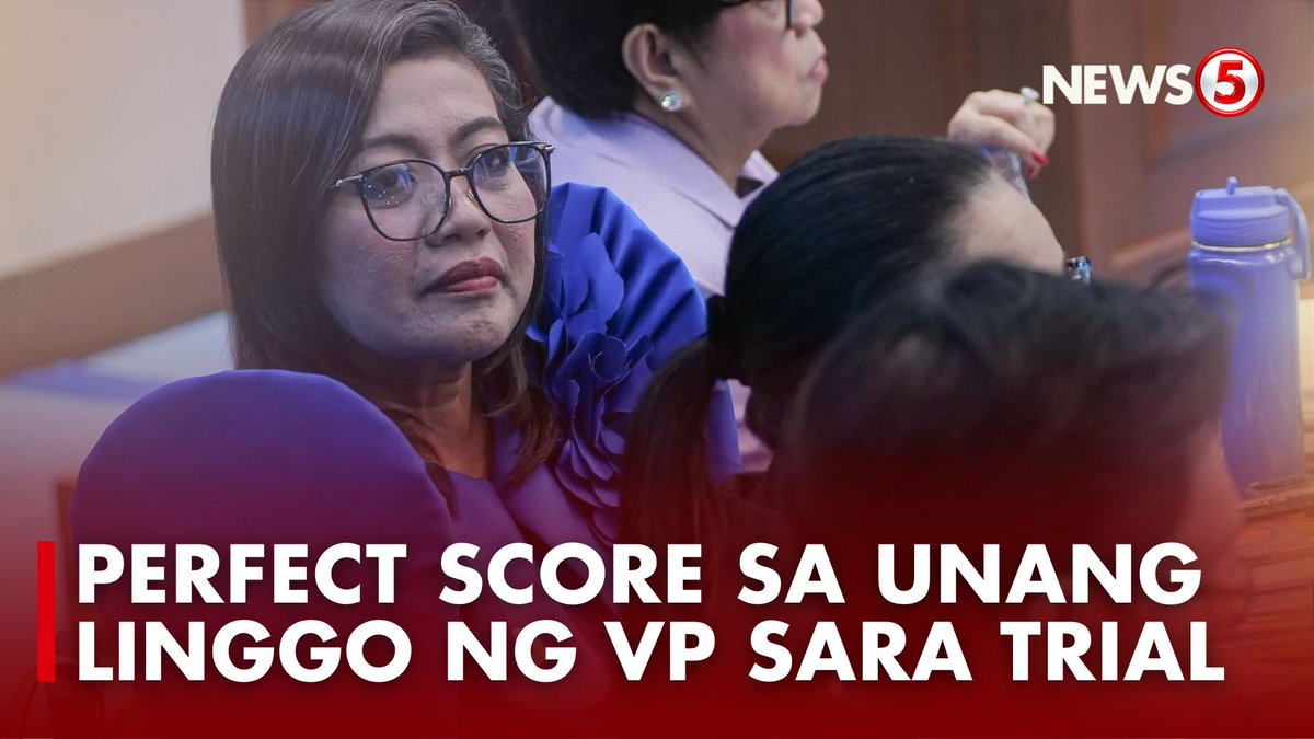 PERFECT SCORE SA 1ST WEEK NG VP SARA TRIAL Binigyan ni lead House prosecutor Gerville Luistro ng score na perfect 10 ang performance ng prosecution team sa unang linggo ng impeachment trial ni Vice Pres. Sara Duterte. #VPSaraOnTrial | via Marianne Enriquez
