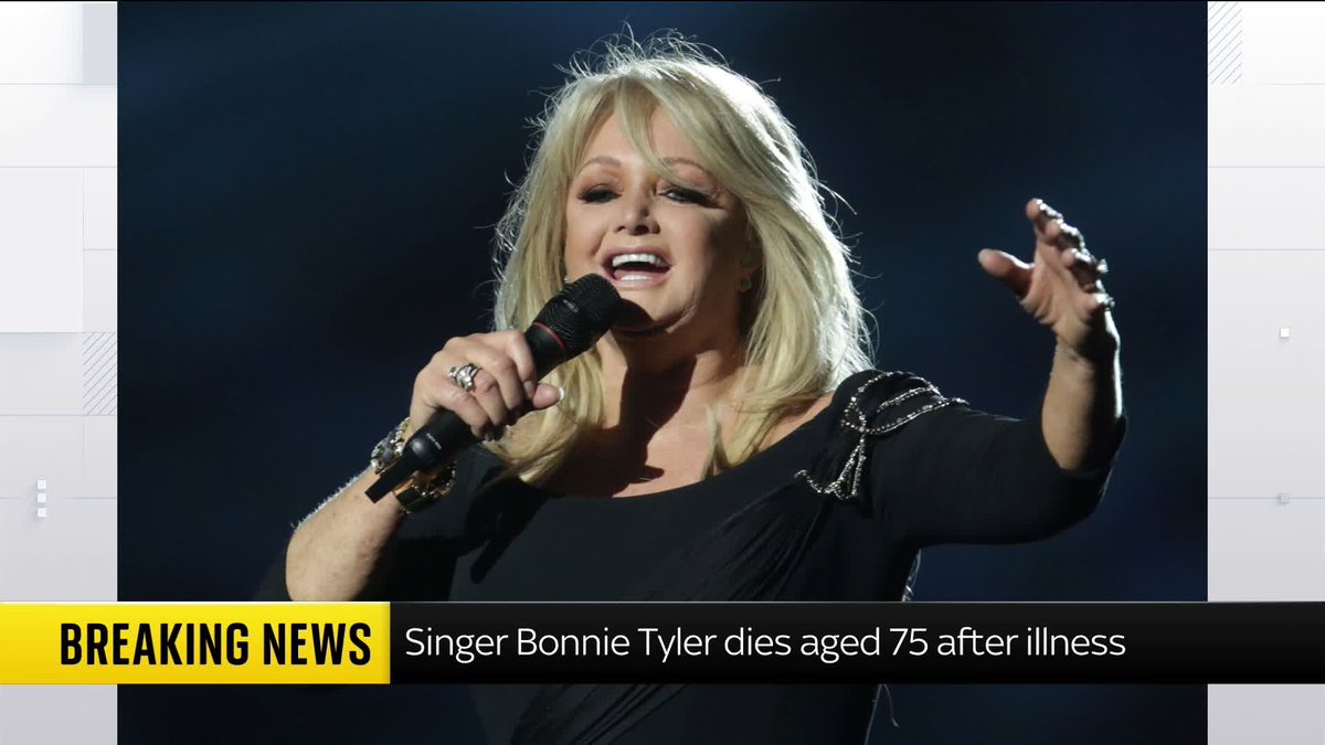 BREAKING: Legendary Welsh rock singer Bonnie Tyler has died in Portugal aged 75, her family has announced. 📺 Sky 501, Virgin 602, Freeview 233 and YouTube