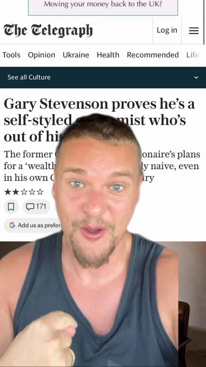 The Gary Stevenson documentary on Channel 4 has had massively negative reviews in the press. This doc was supposed to help support the idea of the wealth tax, but actual factory made Gary look for and did the opposite! 🤣 I just dropped the full reaction on my YouTube, my actual side of the argument will be out later tonight ❤️ #taxwealthnotwork #wealthtax #garystevenson #garyeconomics