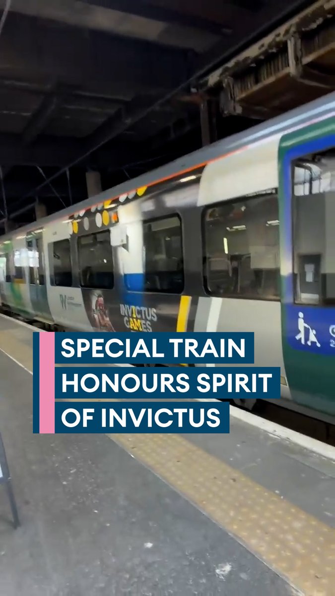 All aboard the Invictus Train🚆 🟡⚫A special service celebrating the 2027 Birmingham Games (Invictus Games Birmingham 2027) has been unveiled at London Euston, bringing the spirit of Invictus to thousands of passengers over the next year Invictus Games Foundation 💛🖤 #IG27
