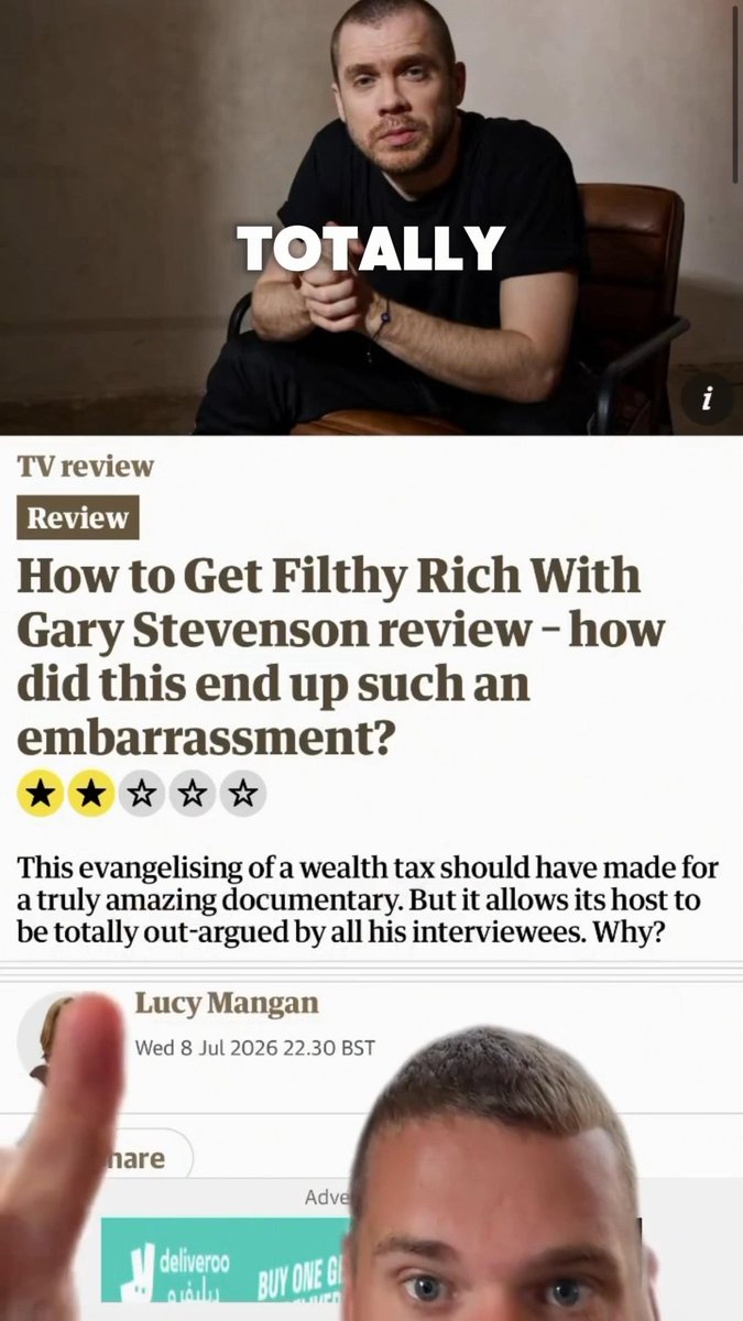 I don’t understand how Gary Stevenson thought this would in any way be good for his brand. This documentary is what I’d show to people who need to be convinced the wealth taxes don’t work. Big up everyone else who came on the show to defend capitalism and show that socialism will actually be the thing to ruin society 💪💪 #wealthtax #channel4 #garyeconomics