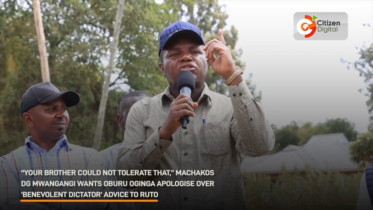 “Your brother could not tolerate that,” Machakos DG Mwangangi demands ODM leader Oburu Oginga apologise over ‘benevolent dictator’ advice to Ruto