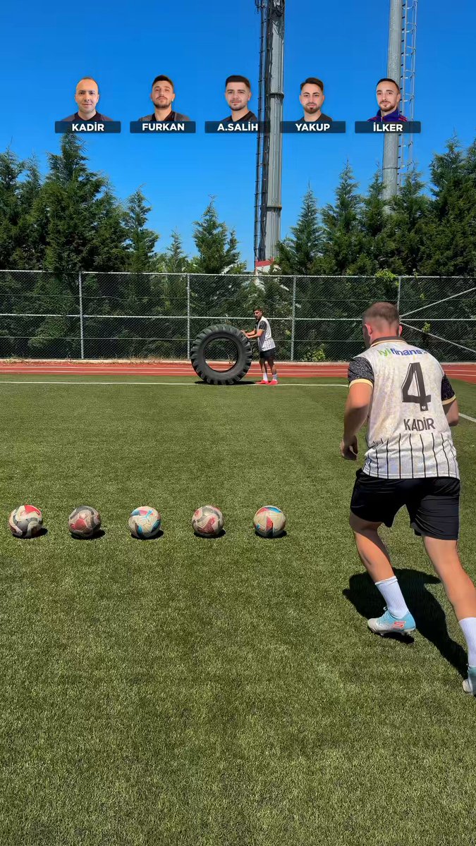 Traktör tekerleğinden top geçirme challenge! V3 😅⚽️