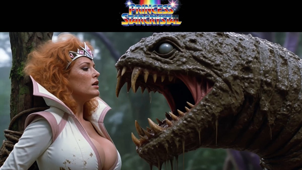 Serialized stories are harder than making one-offs. AI gets more clunky the more parameters that are introduced. Story, angles, characters. Anyway, enjoy your 1980s style sci-fi fantasy pure PG-13 nostalgic fun.