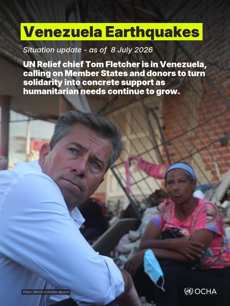 The next six months will shape the recovery for communities affected by the earthquakes in Venezuela. A time-bound additional appeal for US$296 million has been launched to expand support for 1.3 million people. More in our latest situation update: