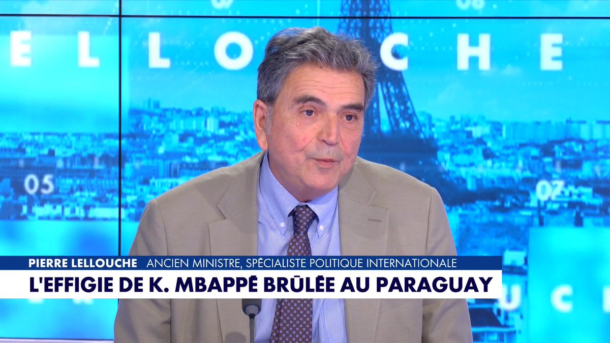 Propos racistes d'une députée paraguayenne visant Kylian Mbappé, poupée à son effigie brûlée dans les rues du pays... Pierre Lellouche est consterné : «On est chez les fous, si le football est devenu comme ça, il y a de quoi s'inquiéter», dans #FaceAPierreLellouche