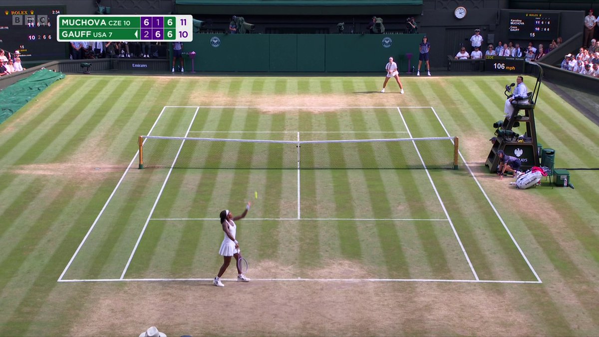 She's done it! Karolina Muchova is through to the Wimbledon final, beating Coco Gauff in a hard-fought match 👏