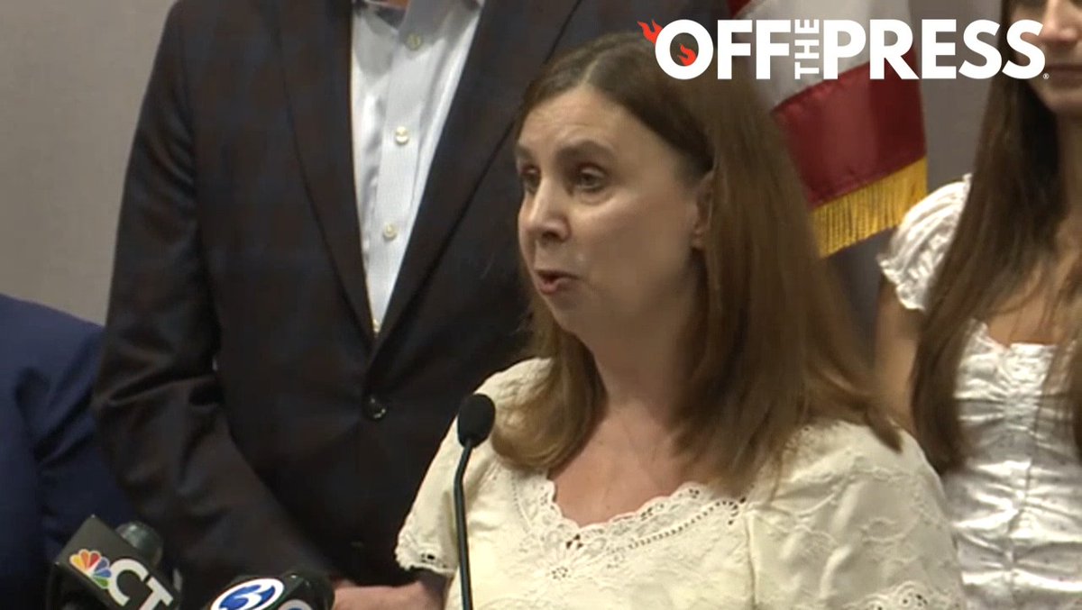 🚨WATCH: Christy Mitchell, a Connecticut mom who sued the state's athletic association after her daughter Chelsea repeatedly lost track and field competitions to transgender athletes, calls for a state ban on biological males participating in women's sports. Mitchell pointed to the Supreme Court's recent Title IX ruling while speaking alongside Republican lawmakers at a news conference on Tuesday, calling the decision "an important step forward." "It's time to restore fair and safe sports ... When you continue to ignore biological reality, girls like my daughter are the ones that get hurt," she said.