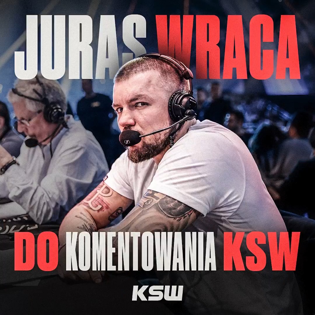 Łoooooooooo! Łukasz Jurkowski wraca do komentowania gal KSW 🔥 Witamy z powrotem, Juras 👊