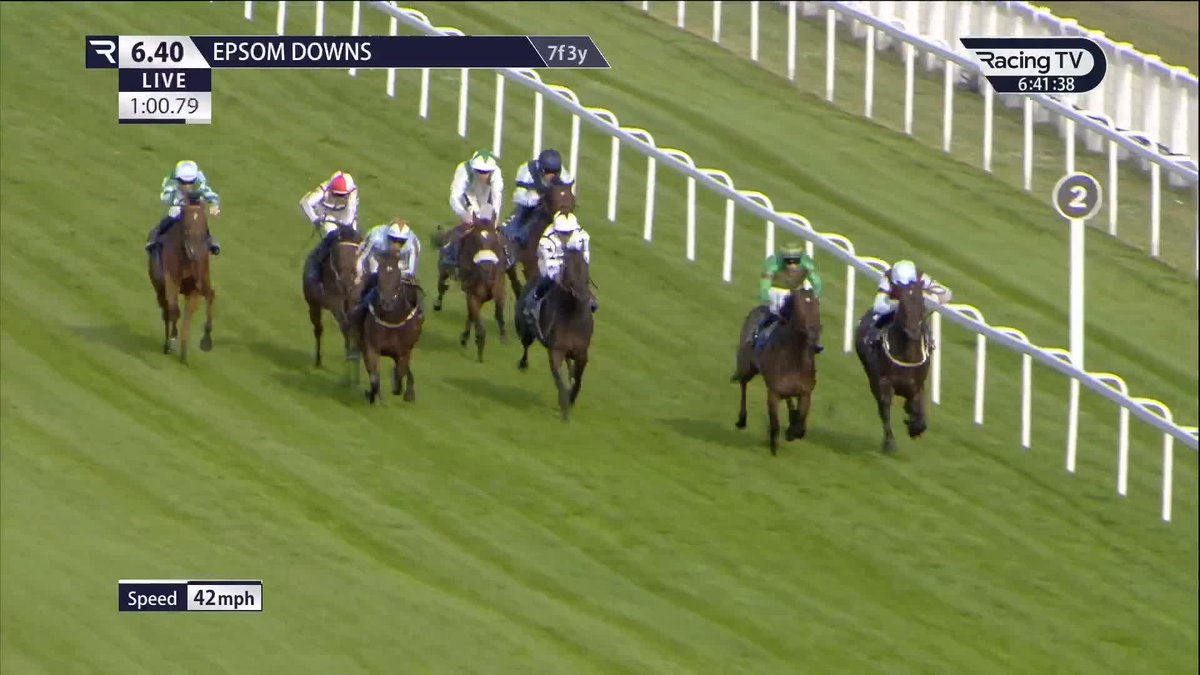 Eabha (Space Blues) powers home to justify favouritism and get off the mark for Eve Johnson Houghton under Callum Hutchinson Betfred ✅ Epsom Downs Racecourse