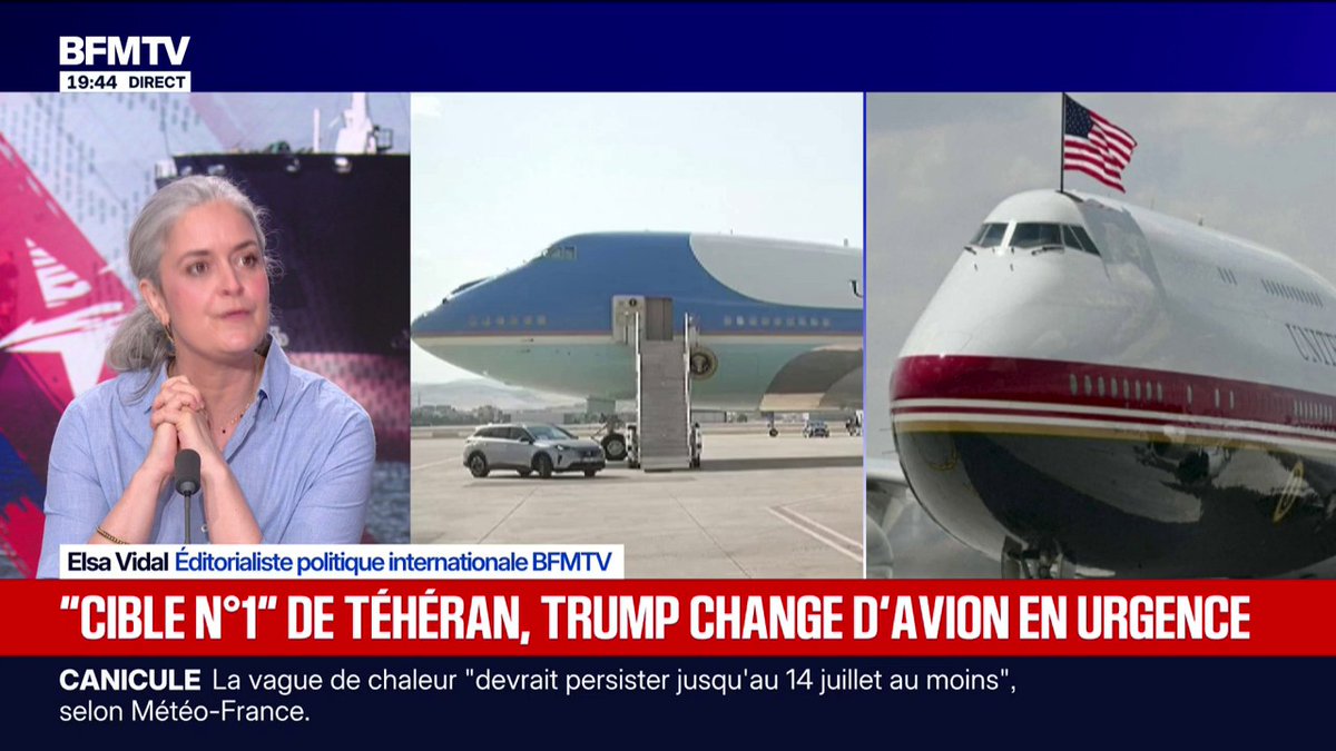 Iran: Donald Trump a dû changer d'avion en urgence