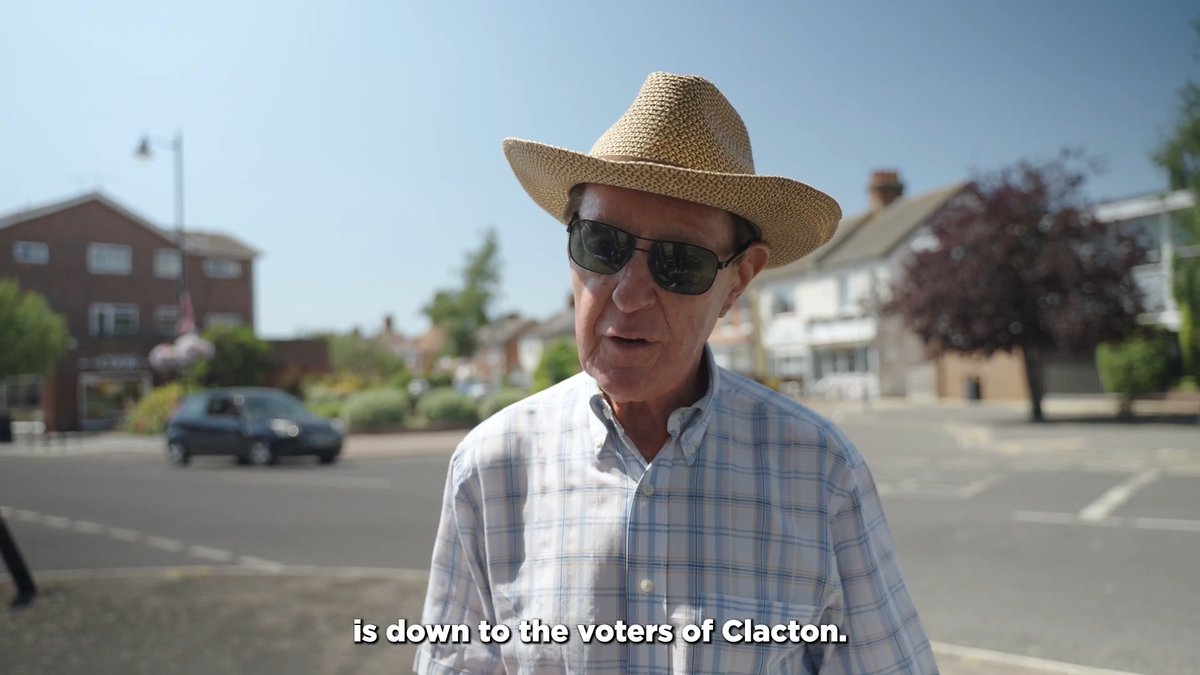 “I believe he’s done nothing wrong and it’s up for us to decide.” Let’s listen to the people of Clacton. 👇