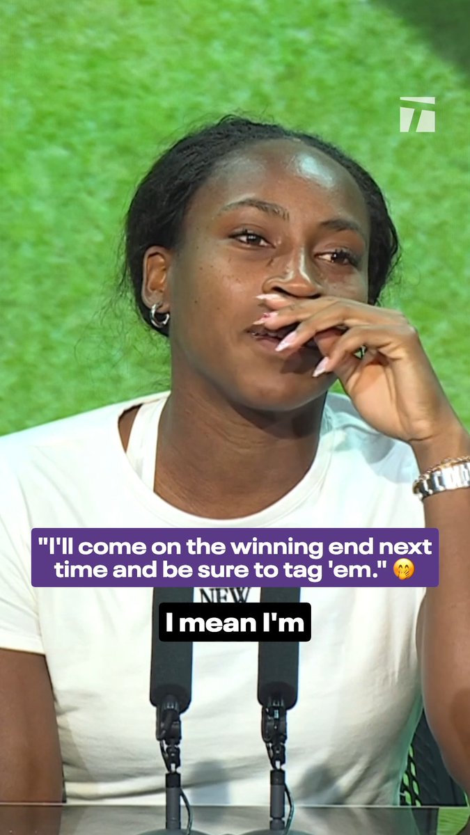 Coco has a message for the haters 🗣️ Congratulations on an incredible two weeks Coco Gauff ❤️ #Wimbledon