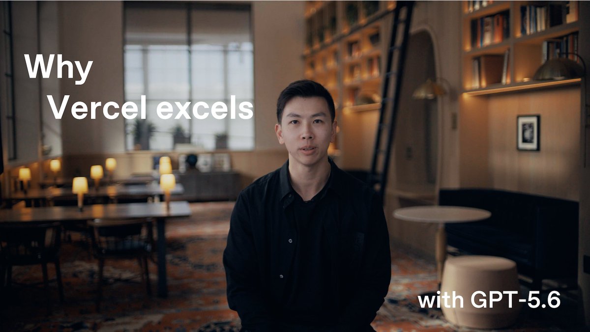 GPT‑5.6 is helping Vercel’s internal data science agent tackle harder work Andrew Qu, Vercel’s Chief of Software, used GPT-5.6 and Codex to unblock an internal data science agent on work where earlier models got stuck.