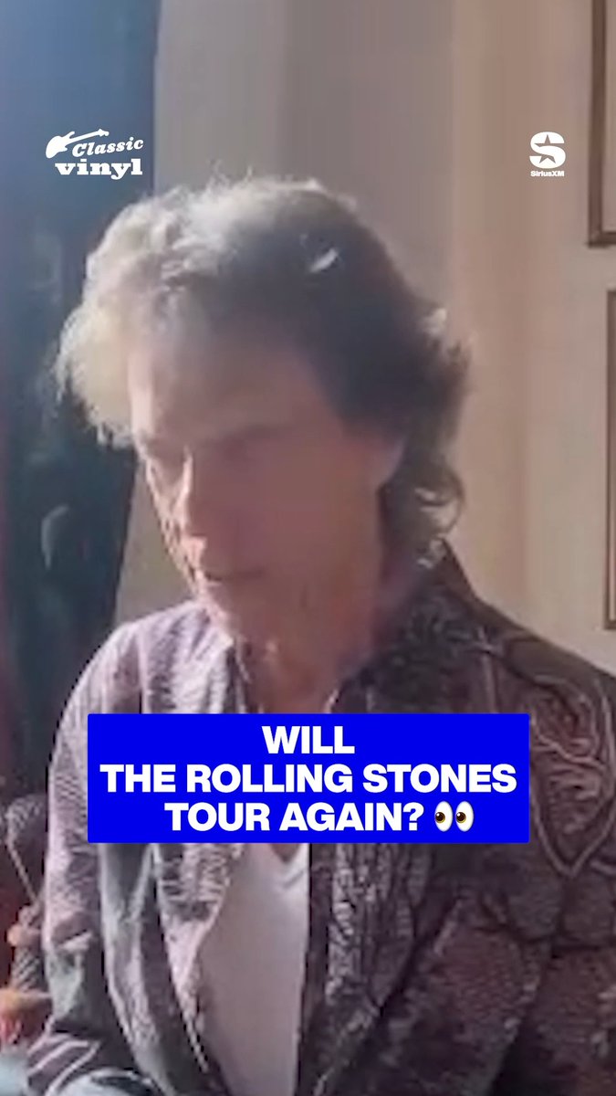 A The Rolling Stones tour for the new record WILL happen, if Mick Jagger has anything to say about it! 👏 Join us in celebrating their album on Classic Vinyl (Ch. 26) this weekend: