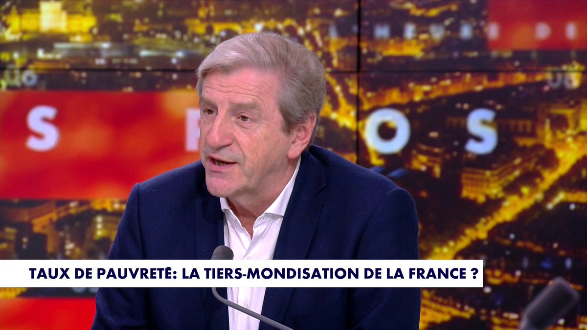 Alors que la France connaît un taux de pauvreté record de 15,4%, soit le plus haut jamais mesuré par l'Insee, Éric Revel dresse un triste constat : «Il y a un appauvrissement des salariés français absolument incroyable», dans #HDPros2