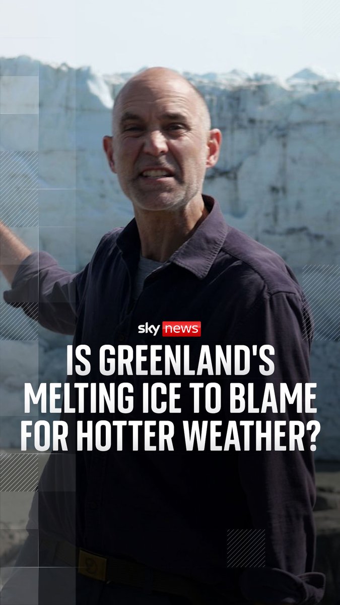Sky's science and technology editor Tom Clarke is in Greenland, where evidence is showing melting glaciers are linked to severe flooding in southern Europe and hotter weather in the UK. Latest climate news: