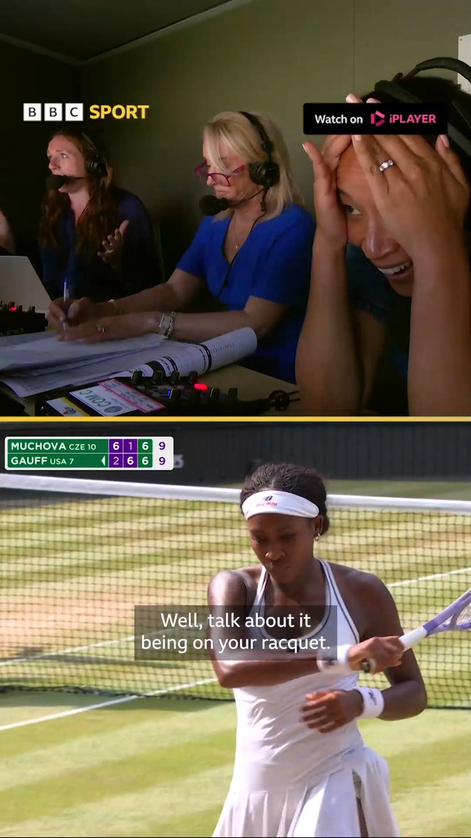 These reactions 🤯🤩😅 👀 POV: You’re covering a classic Wimbledon women’s singles semi-final 🤩📺🎧🎙️