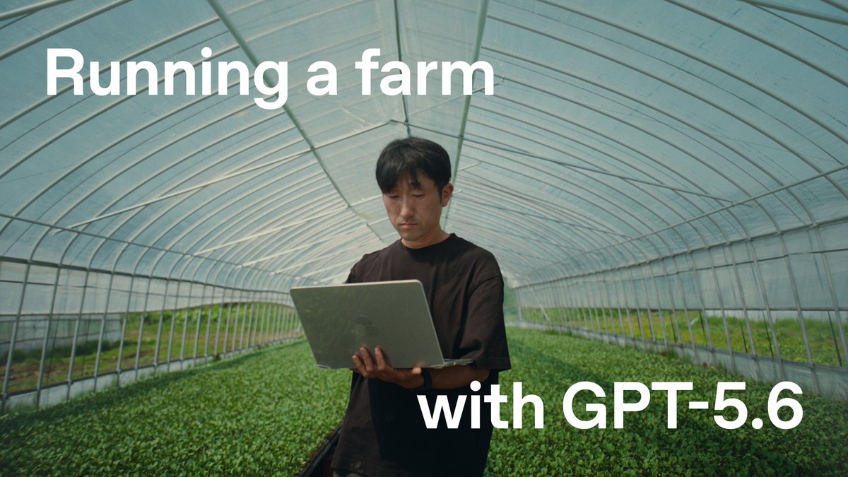 Meet Hiroki (とみやす|北海道の農家🇯🇵). A broccoli farmer running his farm with GPT-5.6.