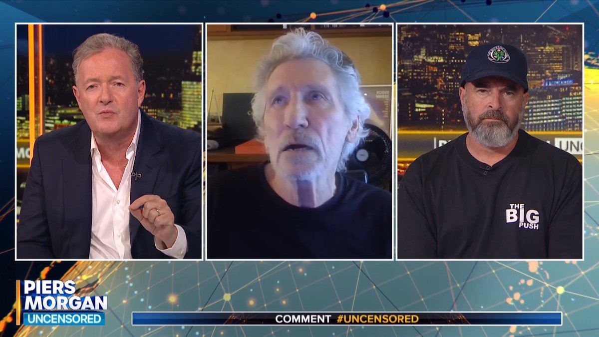 'Utterly disgusting! I won't let you smear him in absentia!' Piers Morgan slams Roger Waters for openly speculating who may have been behind 9/11. Watch more 👇 📺 Piers Morgan | Roger Waters ✊