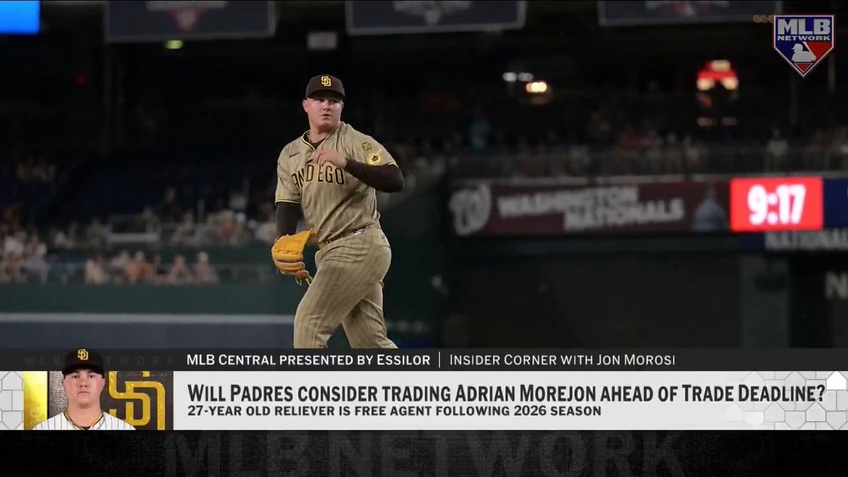 Could the Padres make LHP Adrian Morejon available ahead of the Trade Deadline? Jon Morosi mentions the 2025 All-Star as a name to watch ahead of August 3rd.