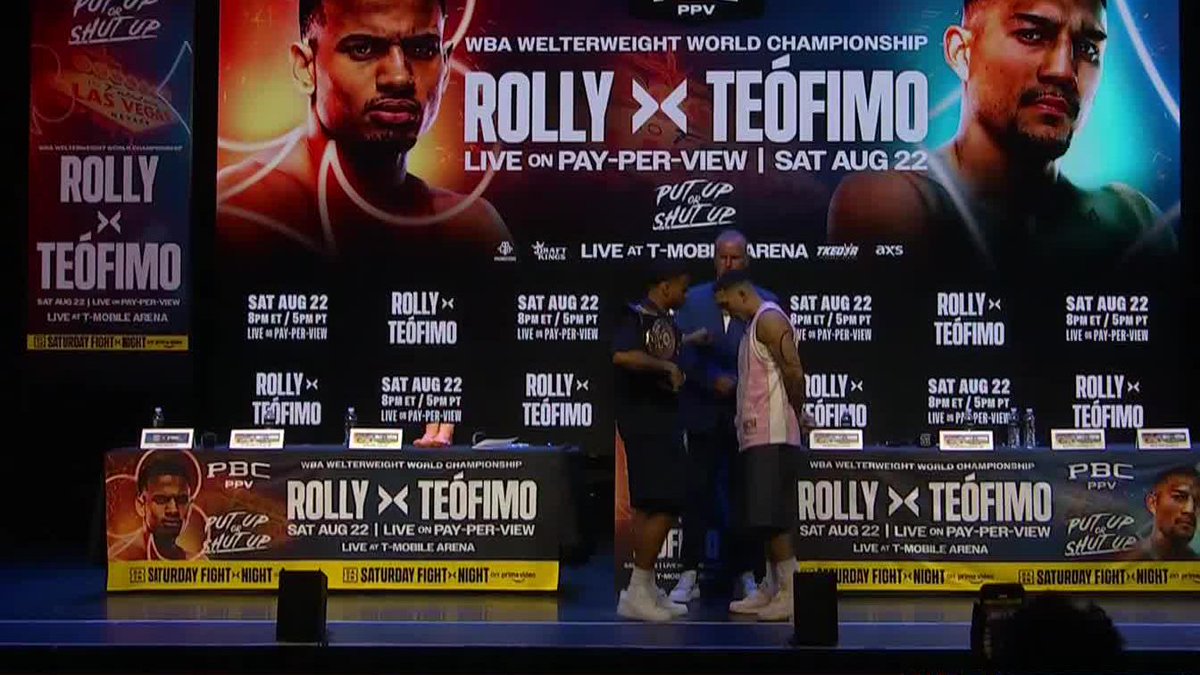 𝗪𝗕𝗔 𝗪𝗘𝗟𝗧𝗘𝗥𝗪𝗘𝗜𝗚𝗛𝗧 𝗧𝗜𝗧𝗟𝗘 𝗢𝗡 𝗧𝗛𝗘 𝗟𝗜𝗡𝗘! 🏆 The FIRST face-off between Rolly Romero and Teofimo Lopez ‼️ #RollyTeofimo | Aug 22 | Live on DAZN and DAZN on Prime. ▪️