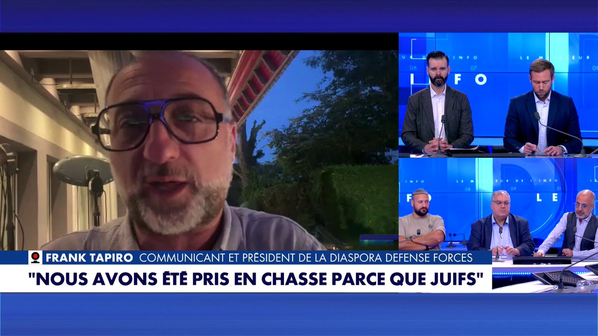 Frank Tapiro a réagi au témoignage de Jimmy, victime d'une agression à Barcelone «parce que juif» : «On est en train de désigner le juif comme l'ennemi, comme dans les années 1930», dans #LeMeilleurdelinfo Toute l'info est à retrouver sur