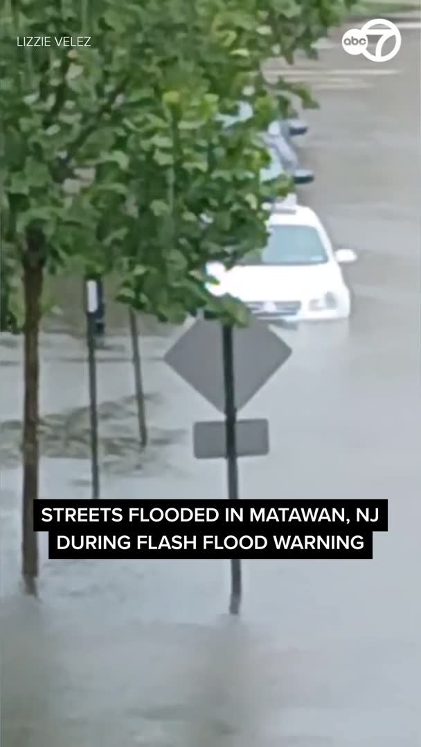 Another round of heavy rain triggered flash flooding across parts of New Jersey.
