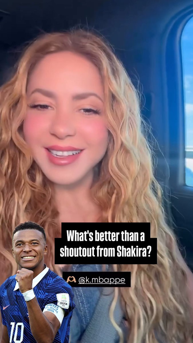 For example, nothing 🤩 (via Shakira)